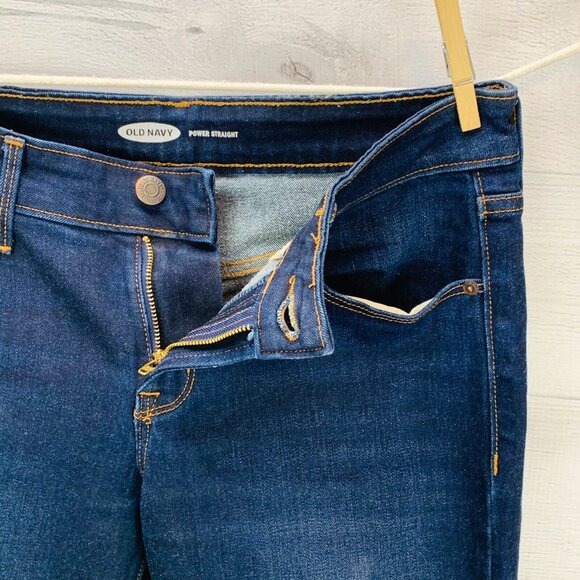 Old Navy Womens Jeans Skinny Fit Power Stretch Denim Dark Wash Size 4 Petites - Picture 6 of 12